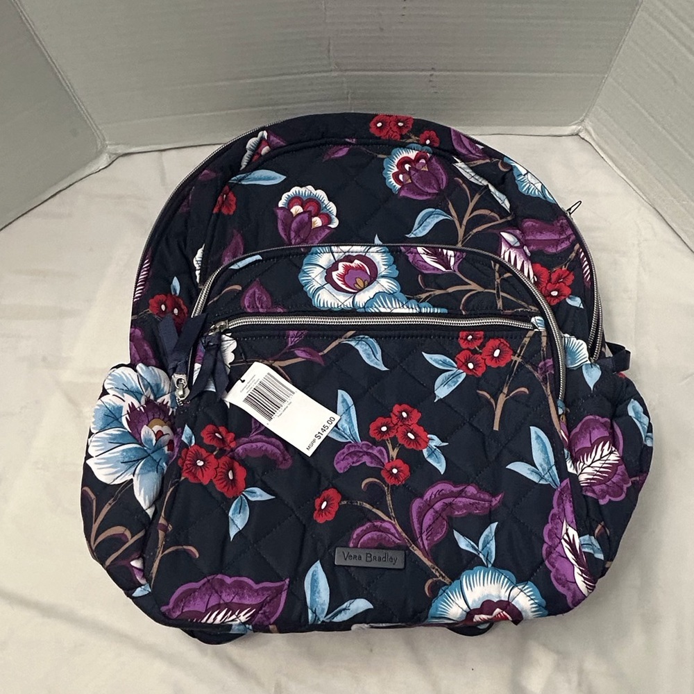 VERA BRADLEY FLORAL KNAPSACK